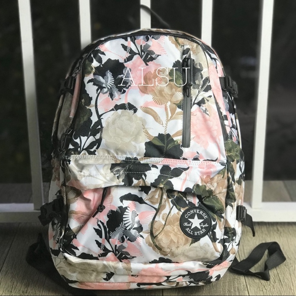 Converse Go Backpack Print Cream Women’s AUTHENTIC - Picture 7 of 8